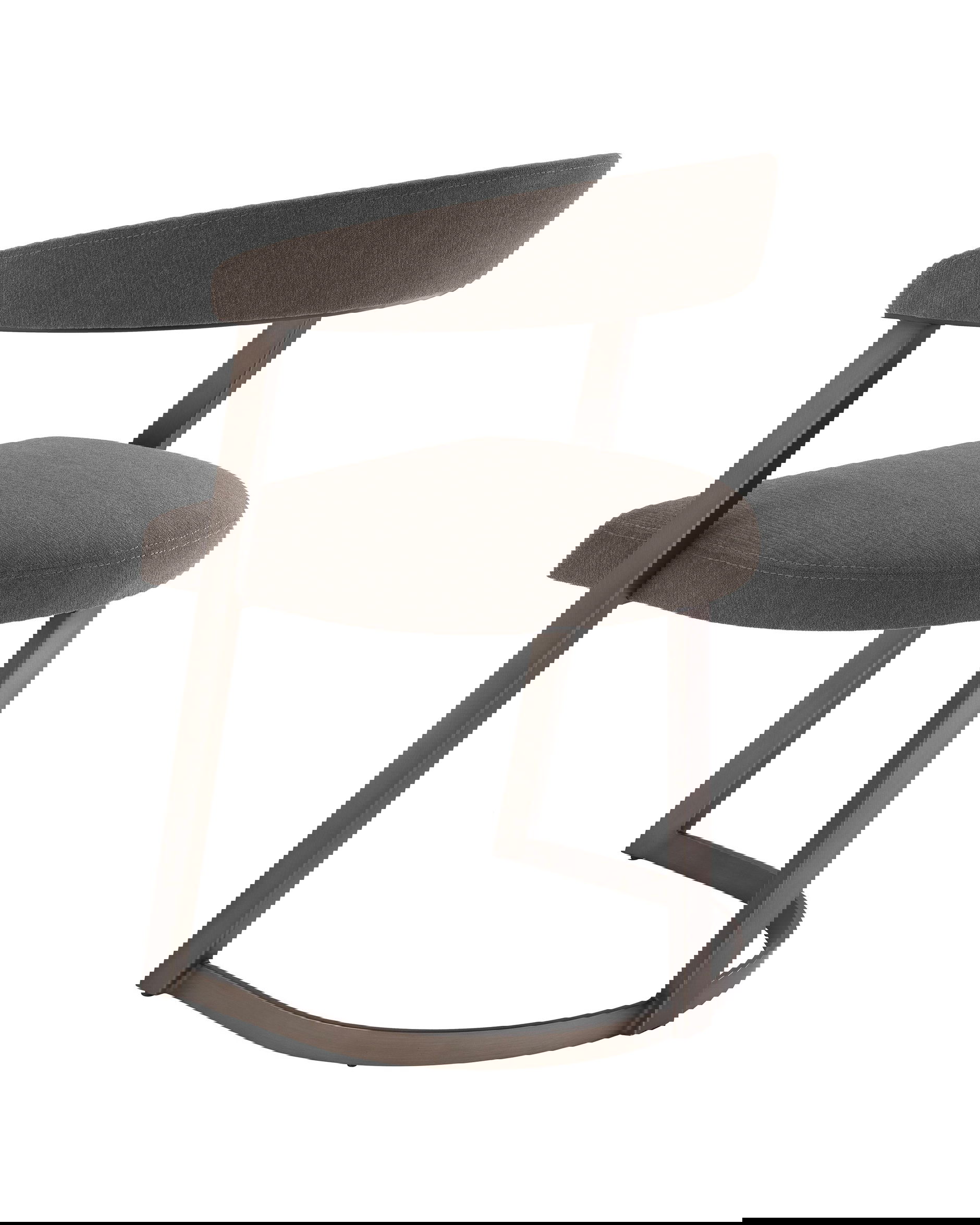 Dexter matstol abrasia grå/brun