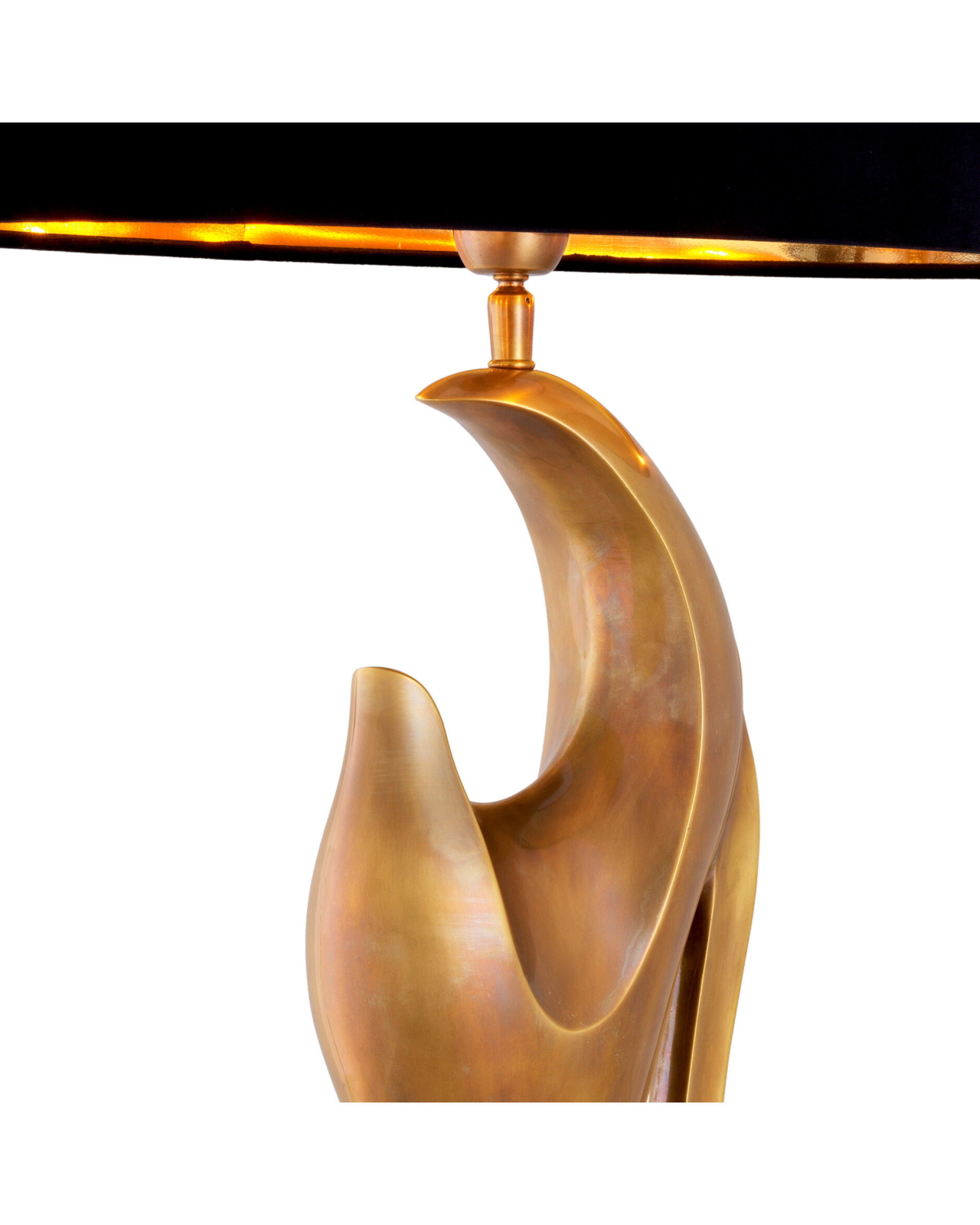 Brunetti bordslampa antik mässing