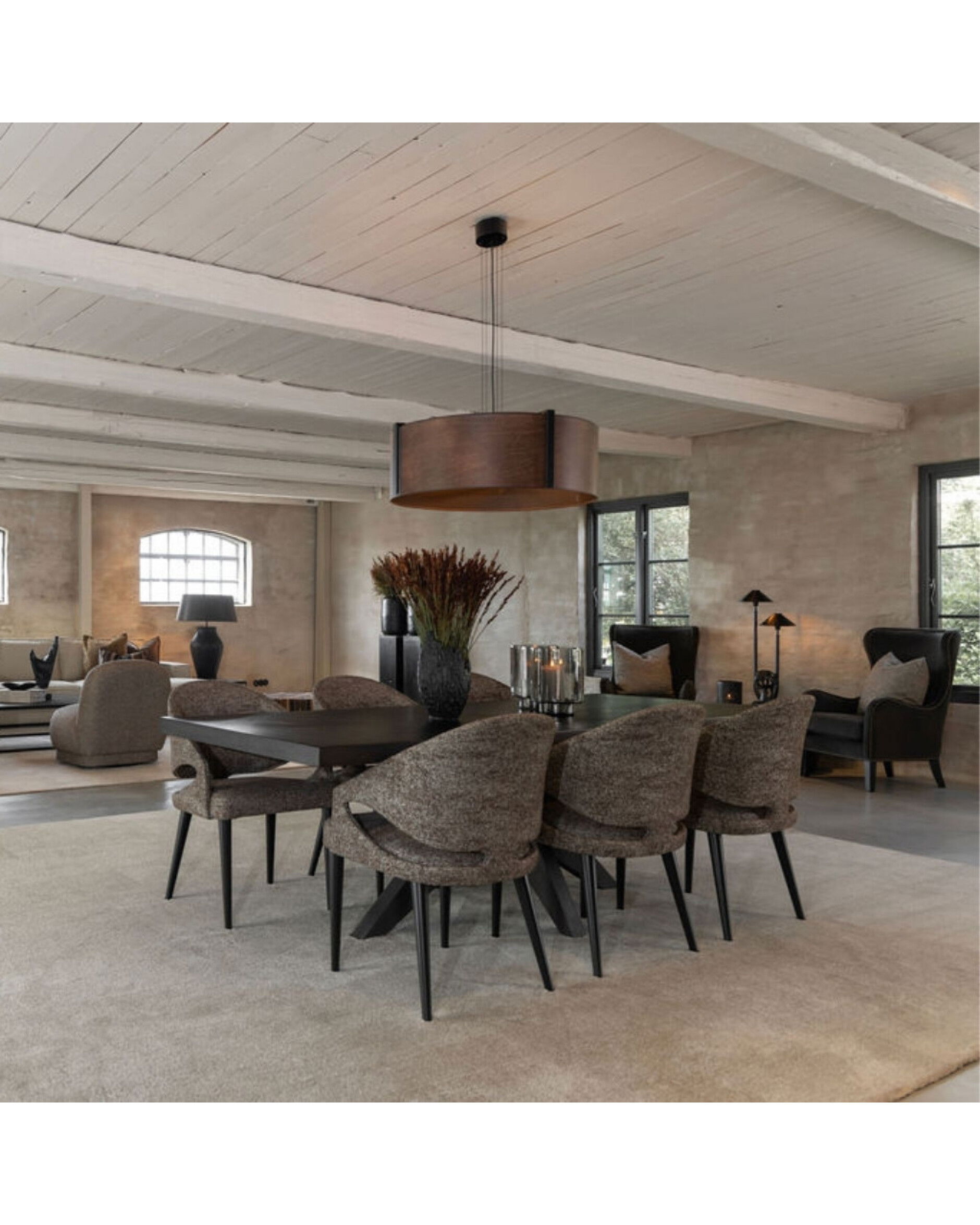 Vance Dining Armchair Bronzo Brown