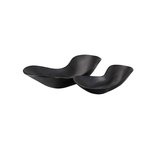 Fiora Tray Antique Black Set Of 2