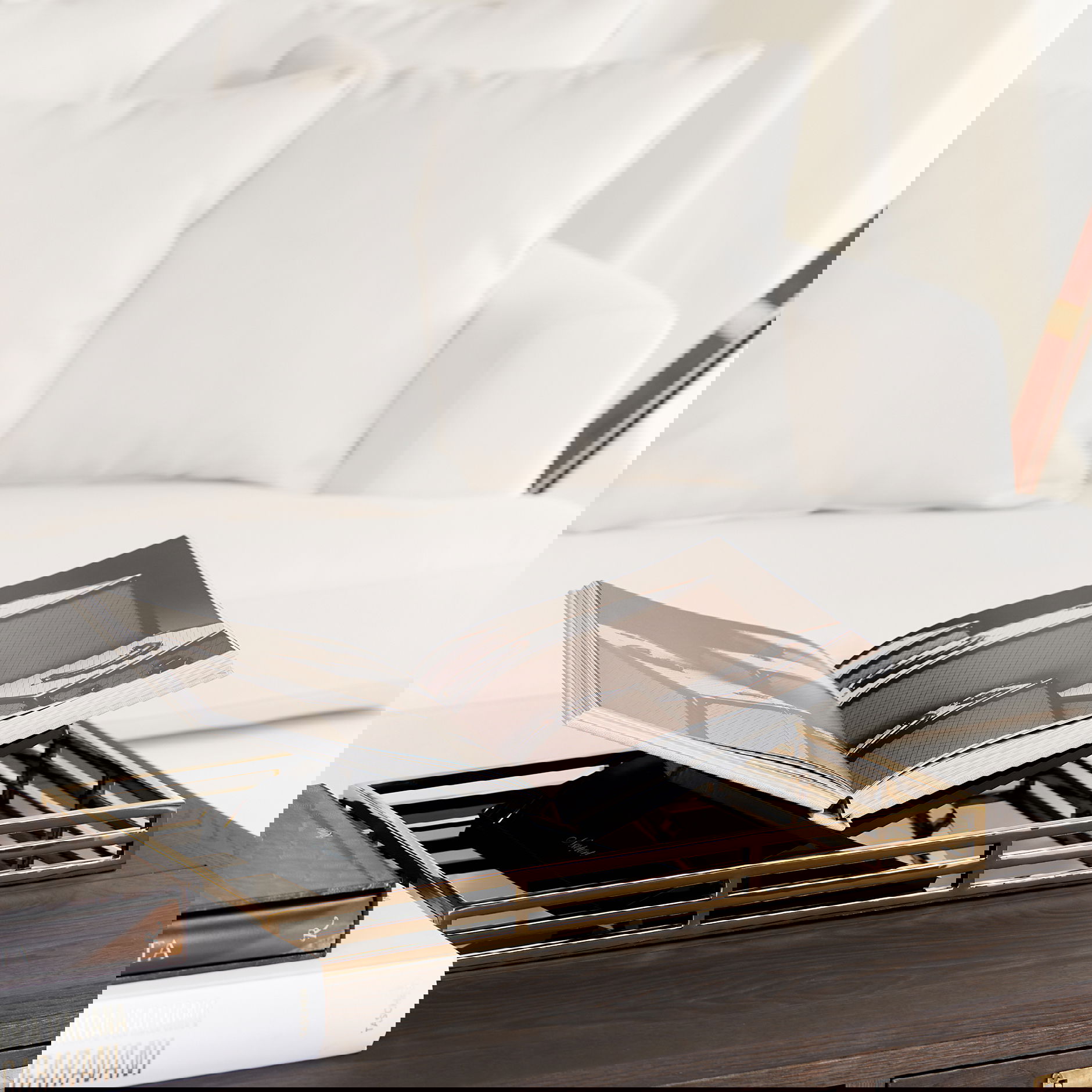 Giacomo bricka rektangel guld