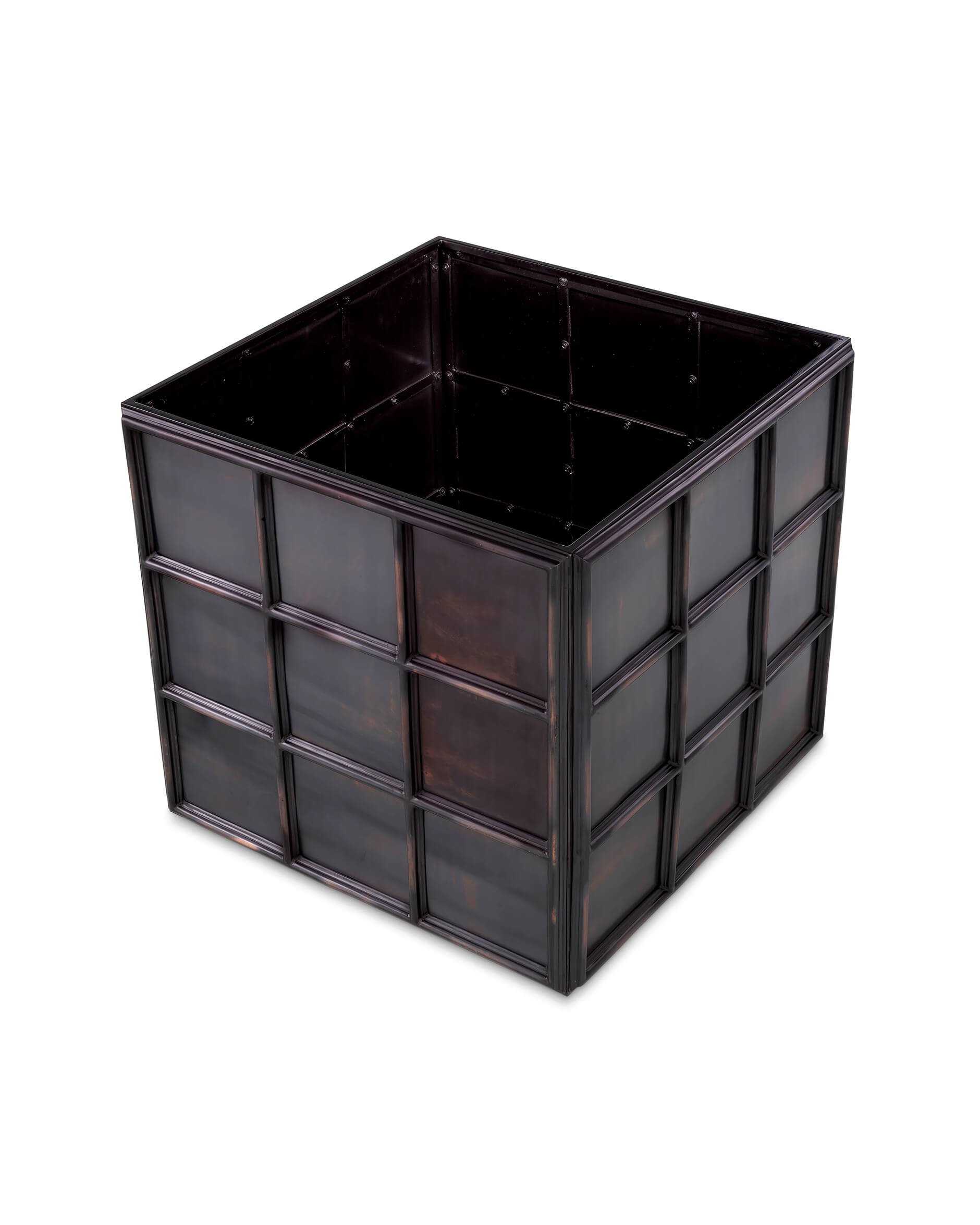 Grid planteringslåda antik brons