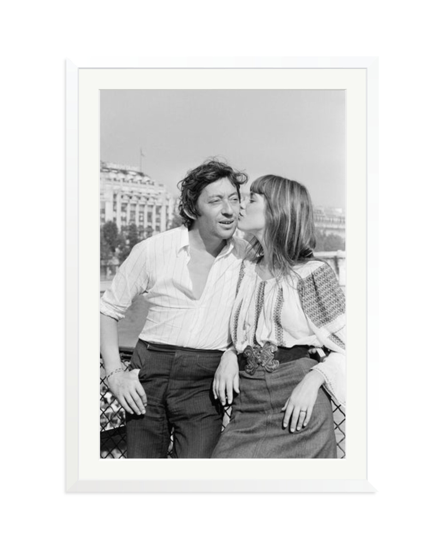 Gainsbourg and Birkin in Paris White / XXL