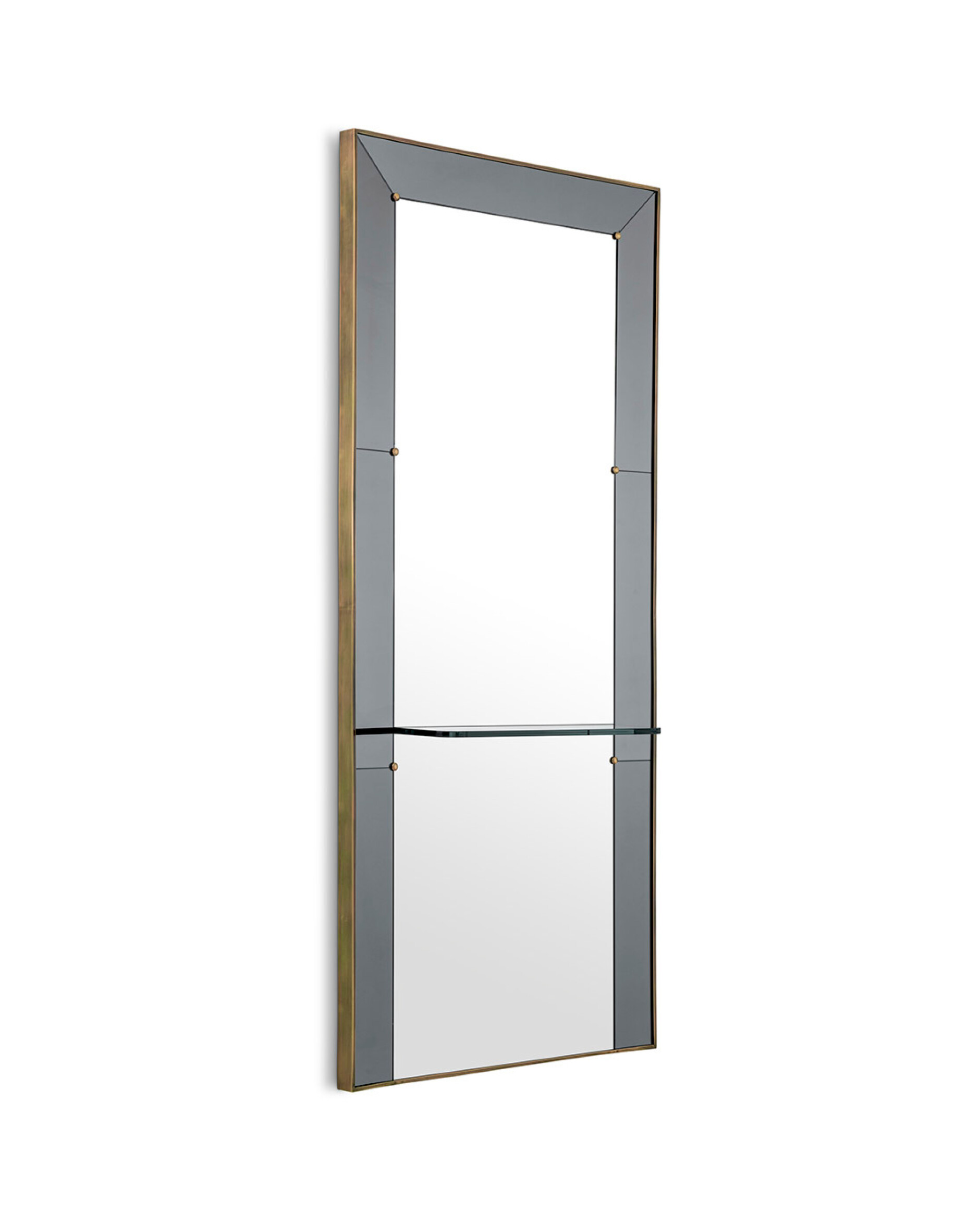 Bellana peili antiikkinen messinki