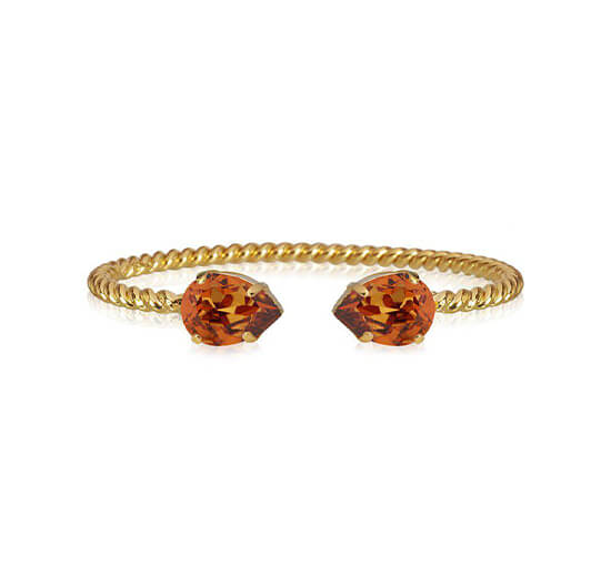 Mini Drop bracelet light amber