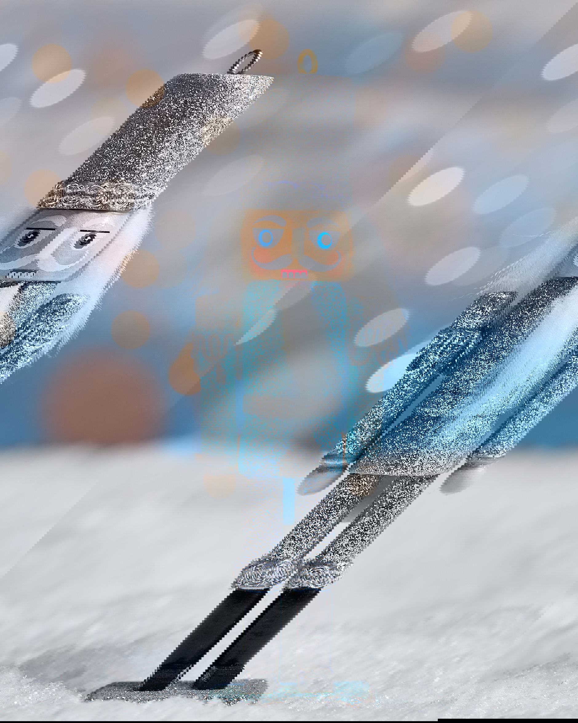 John nötknäppare julgransdekoration silver