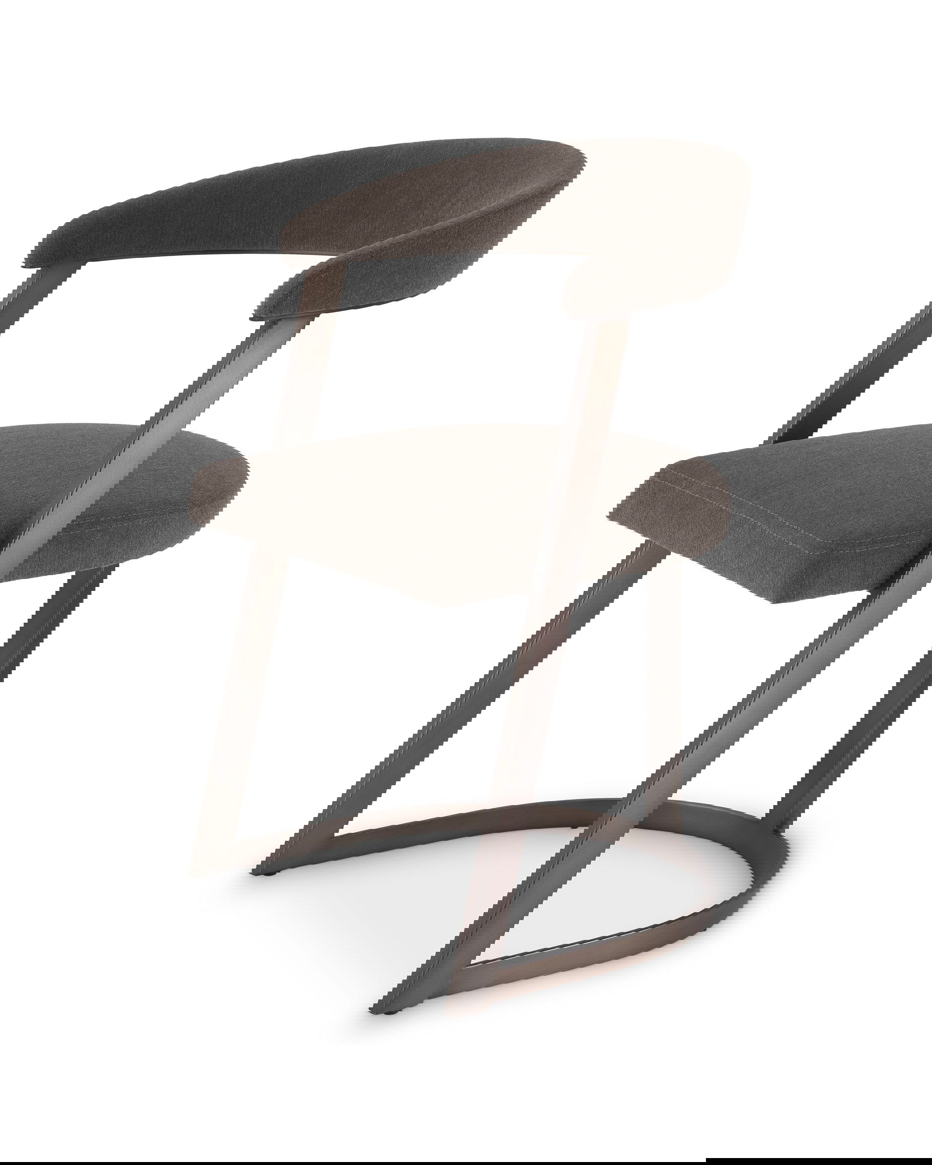 Dexter matstol abrasia grå/brun