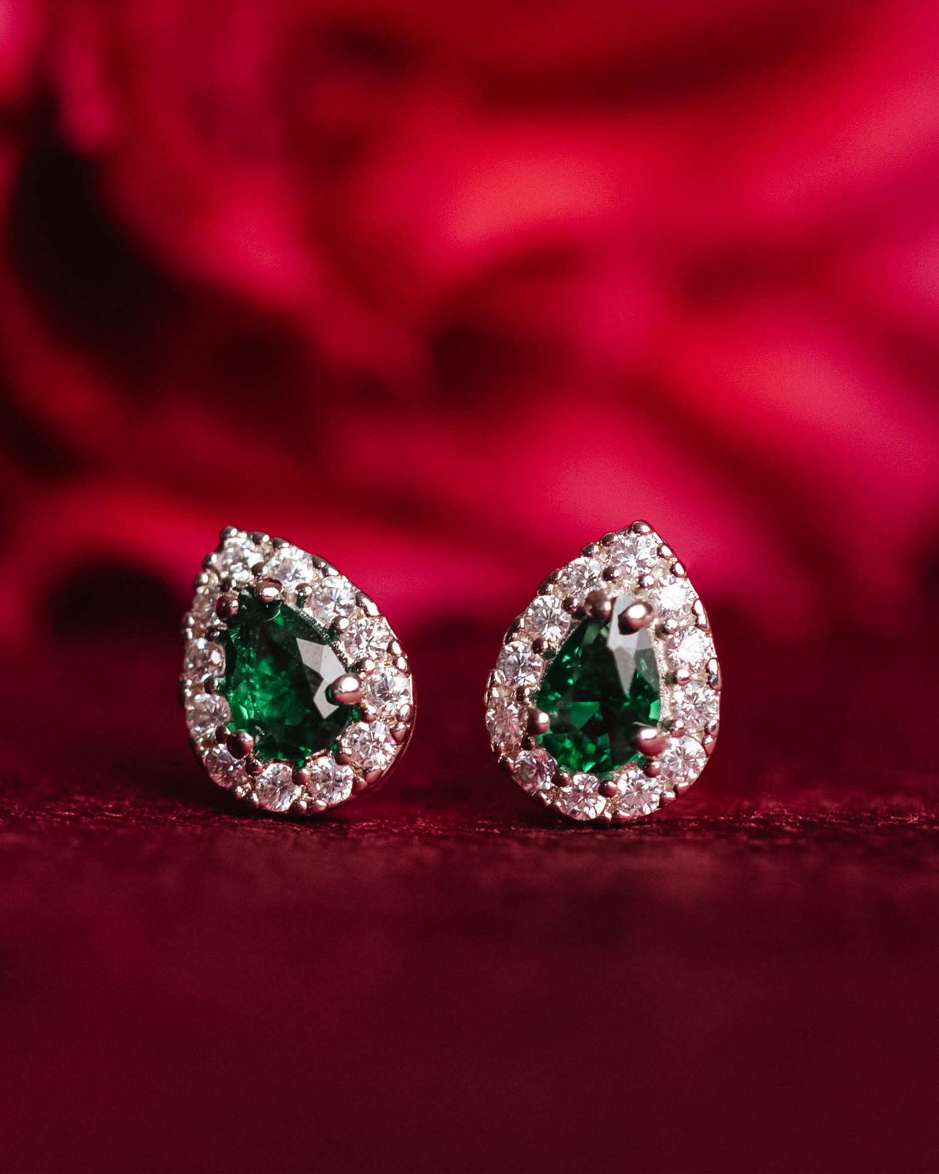 Bianca örhängen emerald