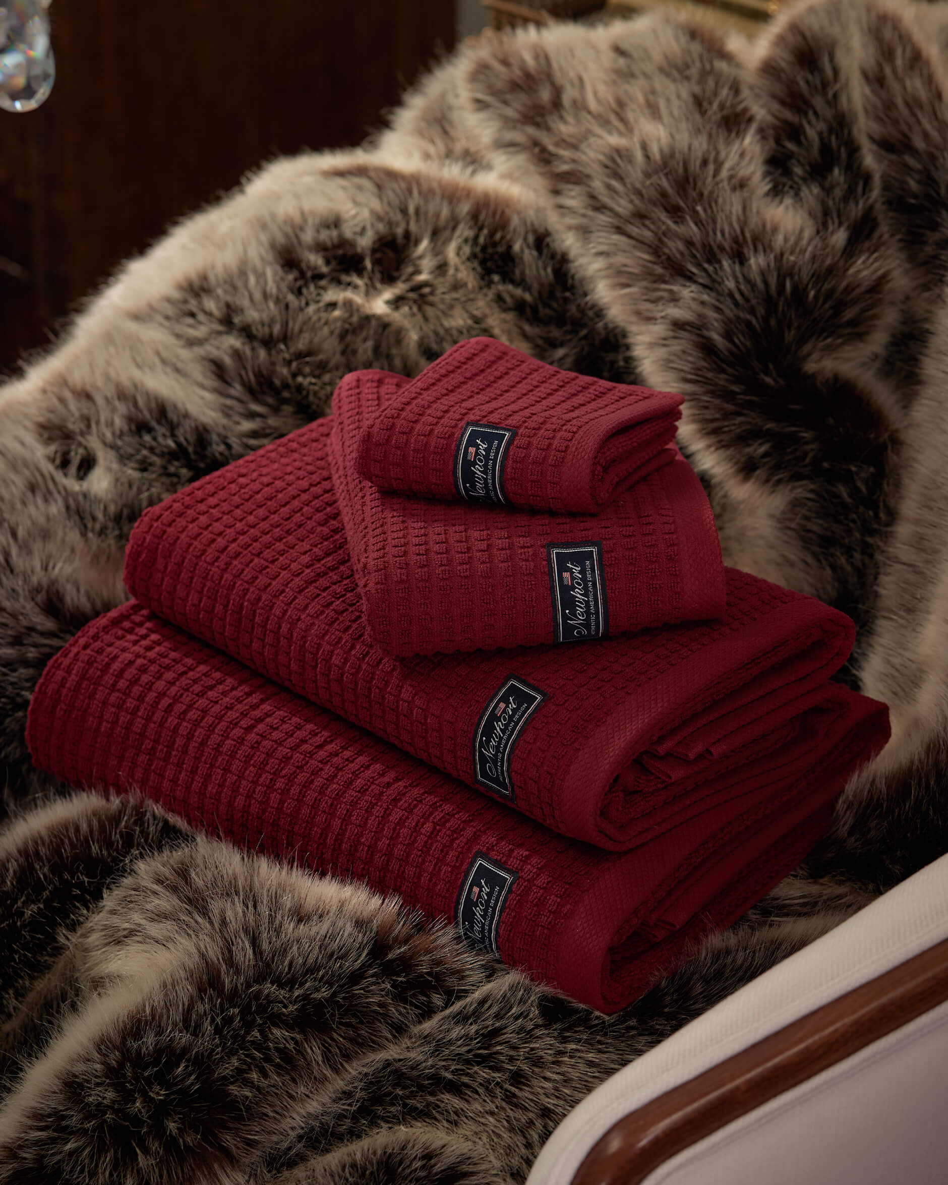 Fisher Island Towel Ruby