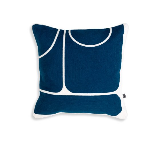 Blue/White - Sabrosa Cushion blue white