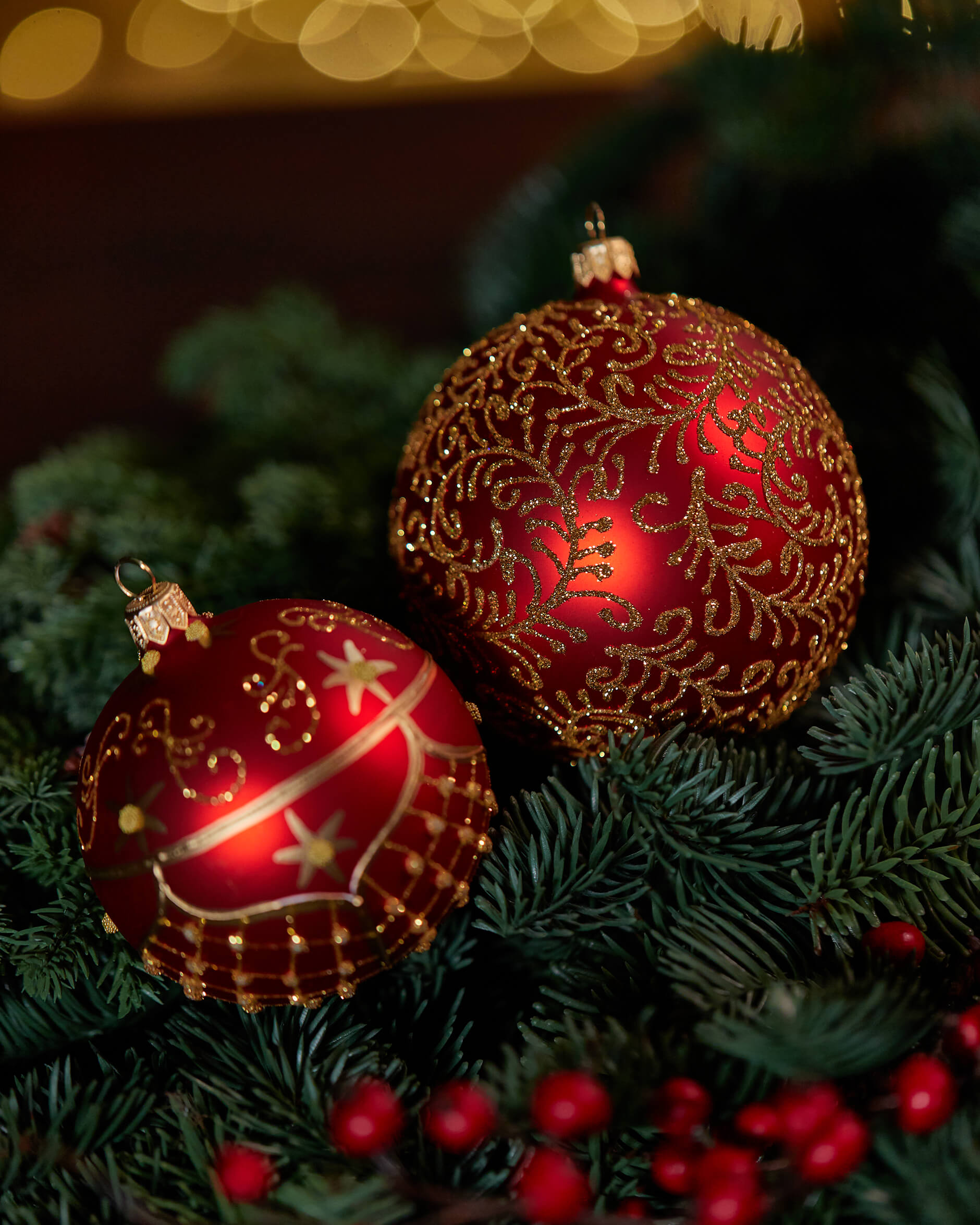 Lux Amelia julkula röd 10cm