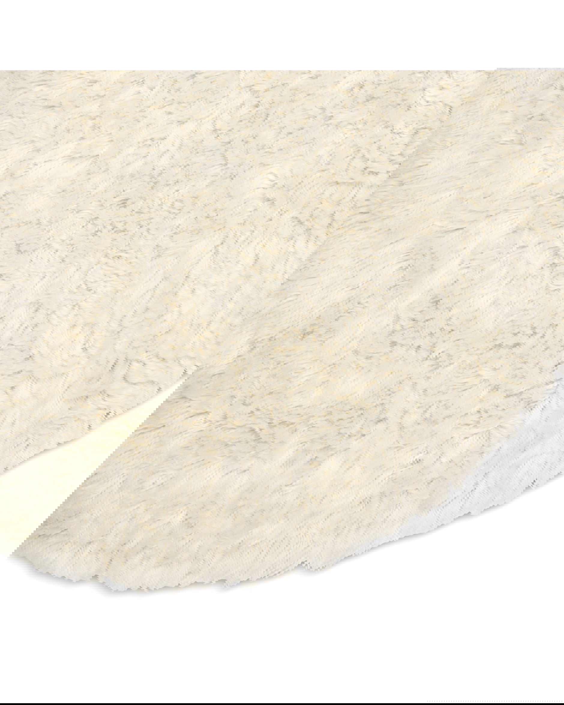 Cloudy matta rund naturvit