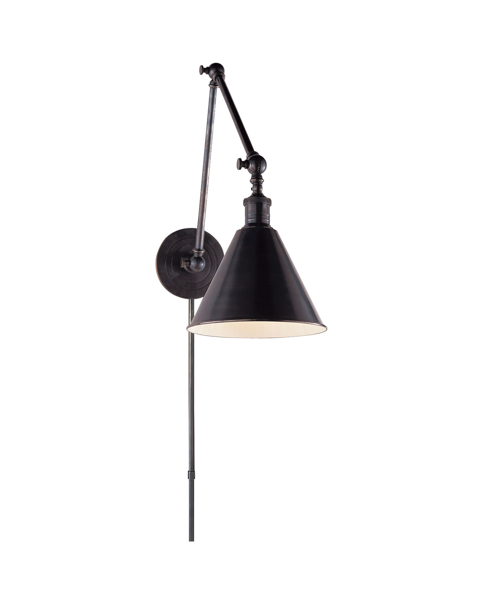 Double Boston vägglampa brons