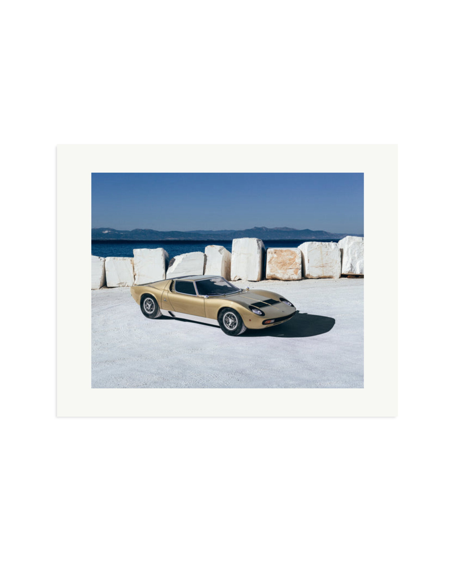 Lamborghini Miura in Greece Print Only / XL