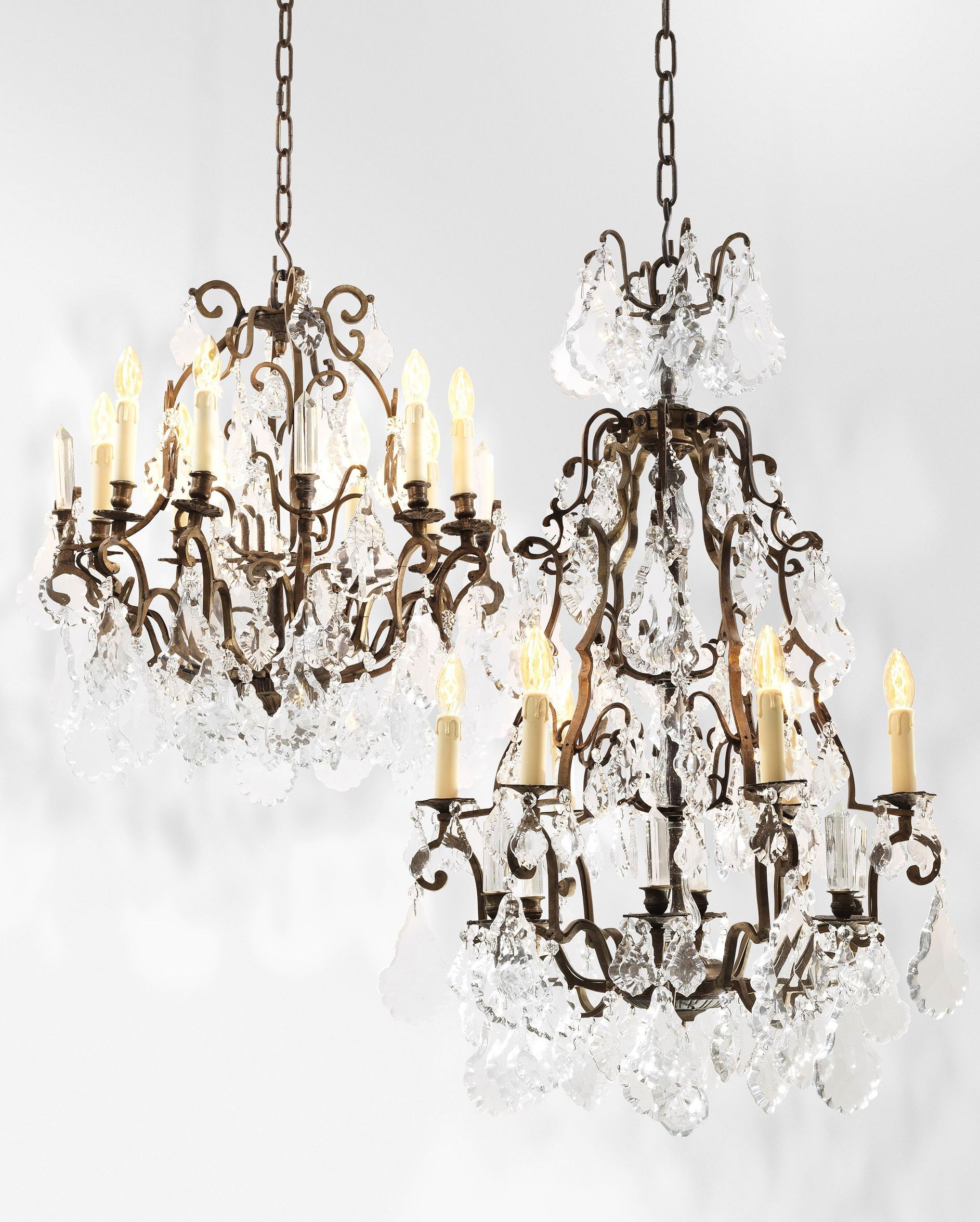 Luster Château de Wideville kristallkrona