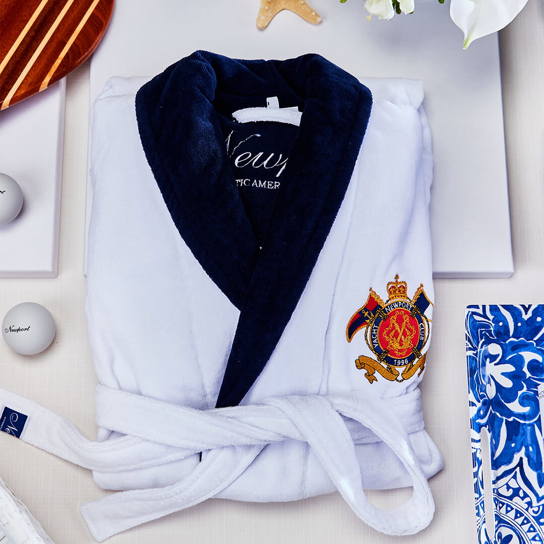 Yacht Club Bathrobe White