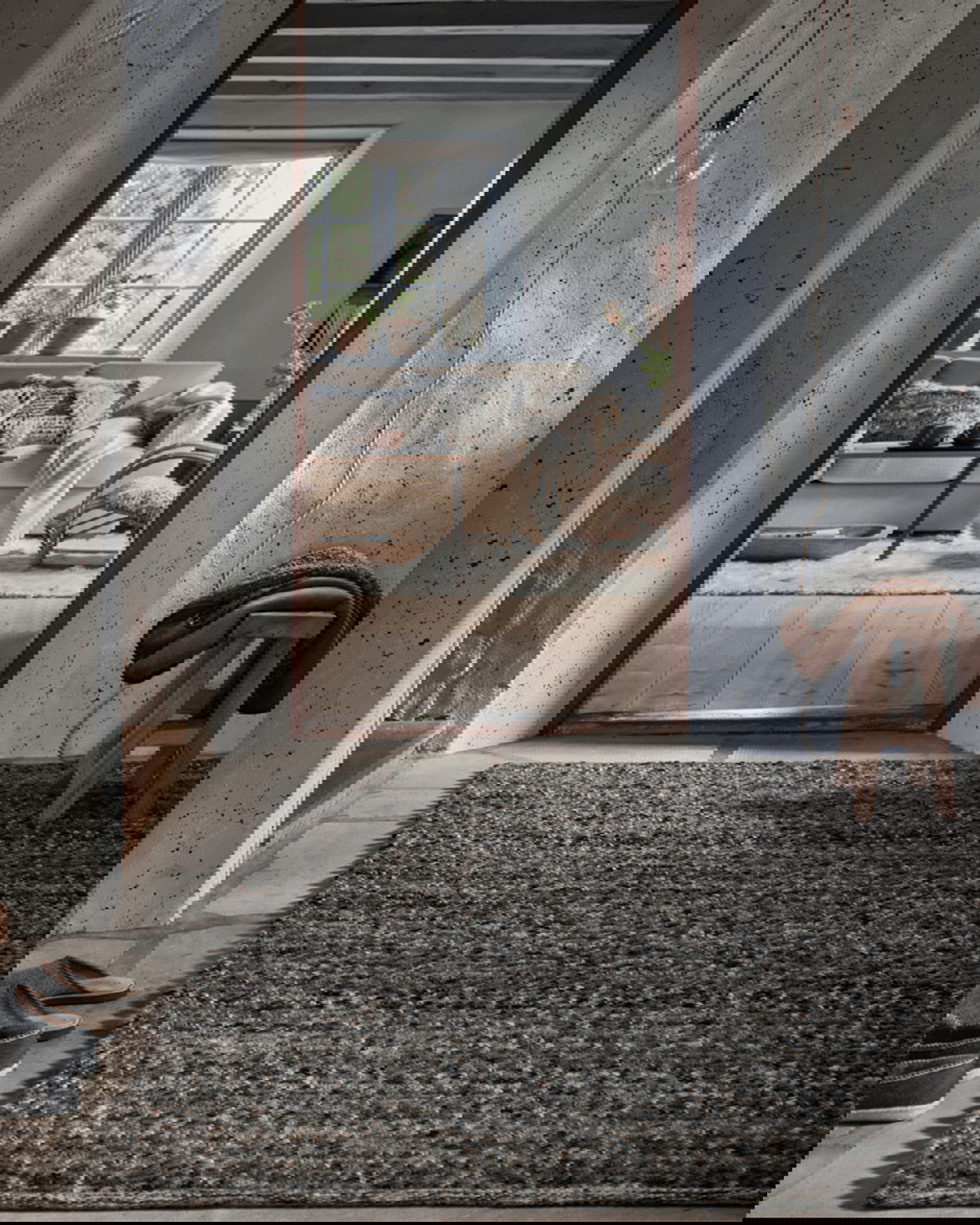 Merino Rug Grey Melange