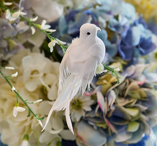 Nellisa Decorative Bird White