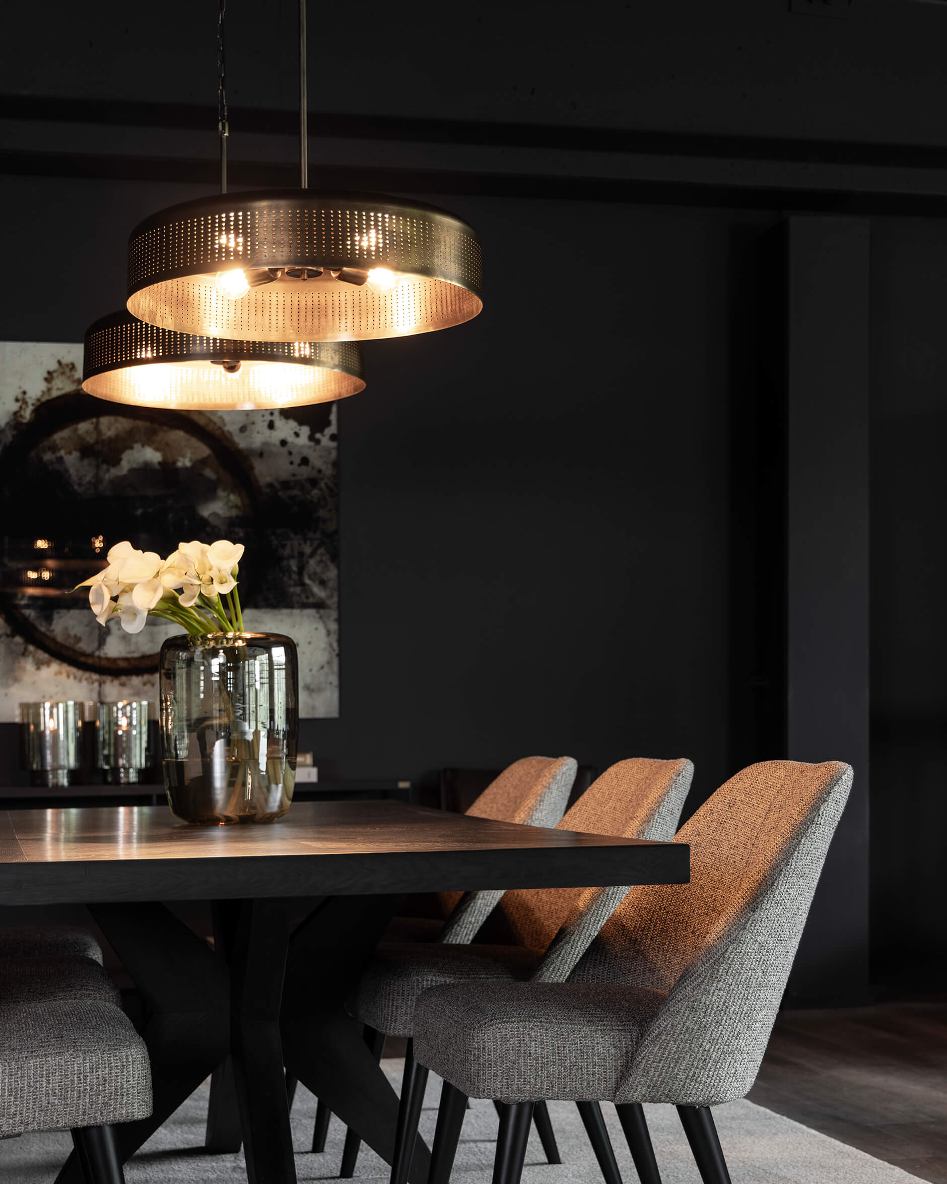 Armando taklampa antik mässing