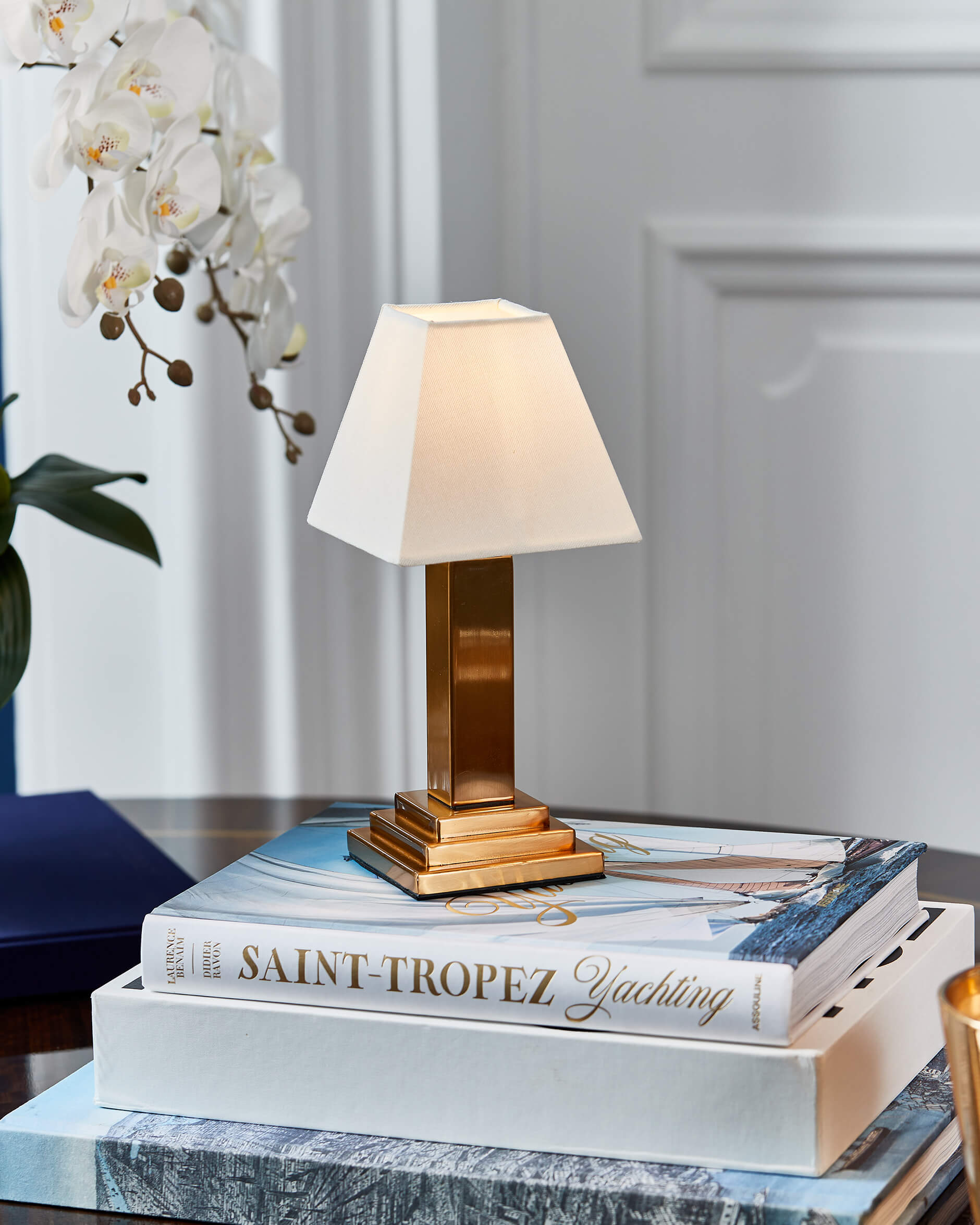 Charles portabel bordslampa vintage mässing