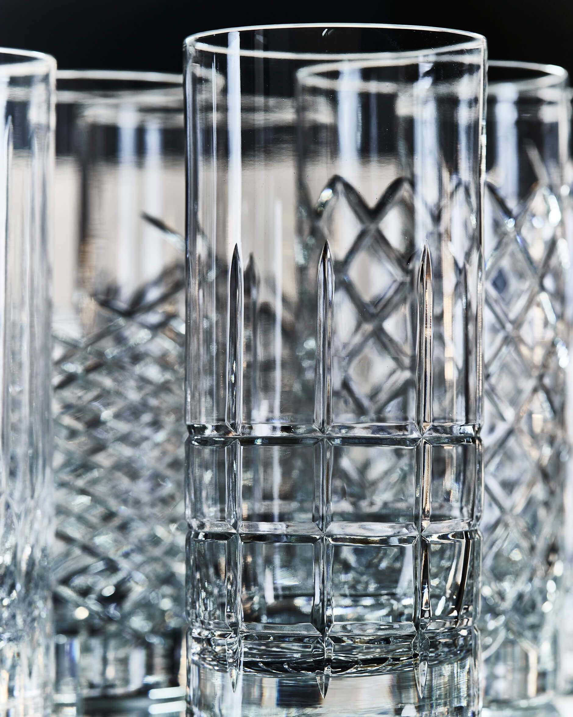 JFK highballglas kristall 6-pack