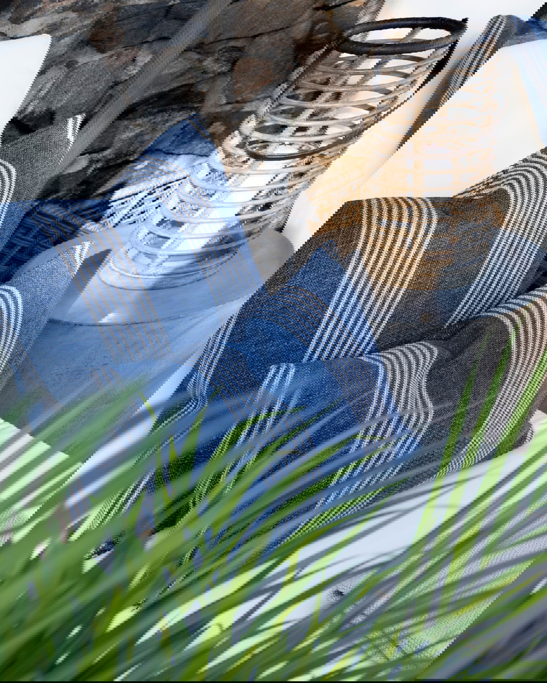 Waldron Stripe -tyynynpäällinen, sininen OUTLET