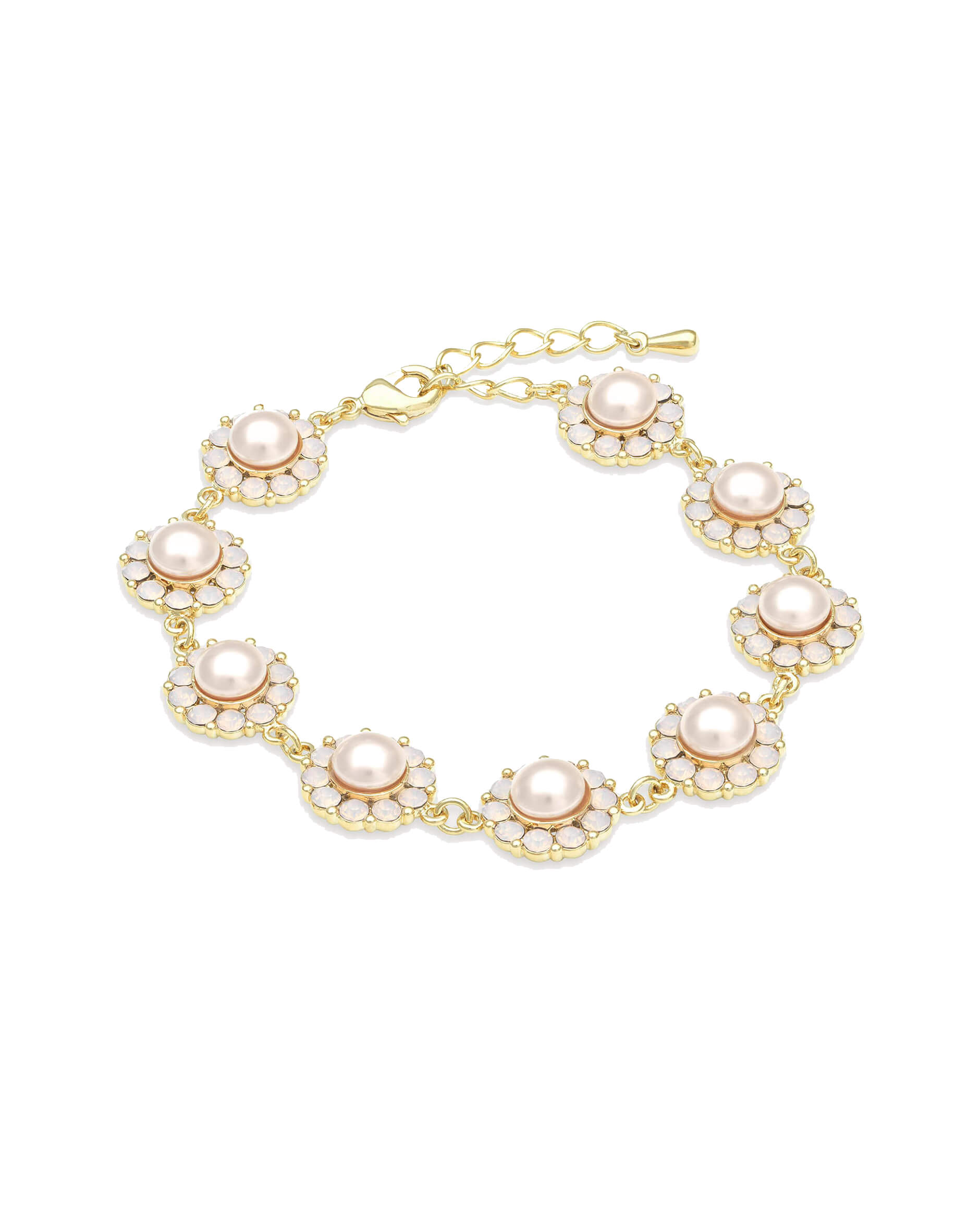 Sofia Pearl armbånd rosaline