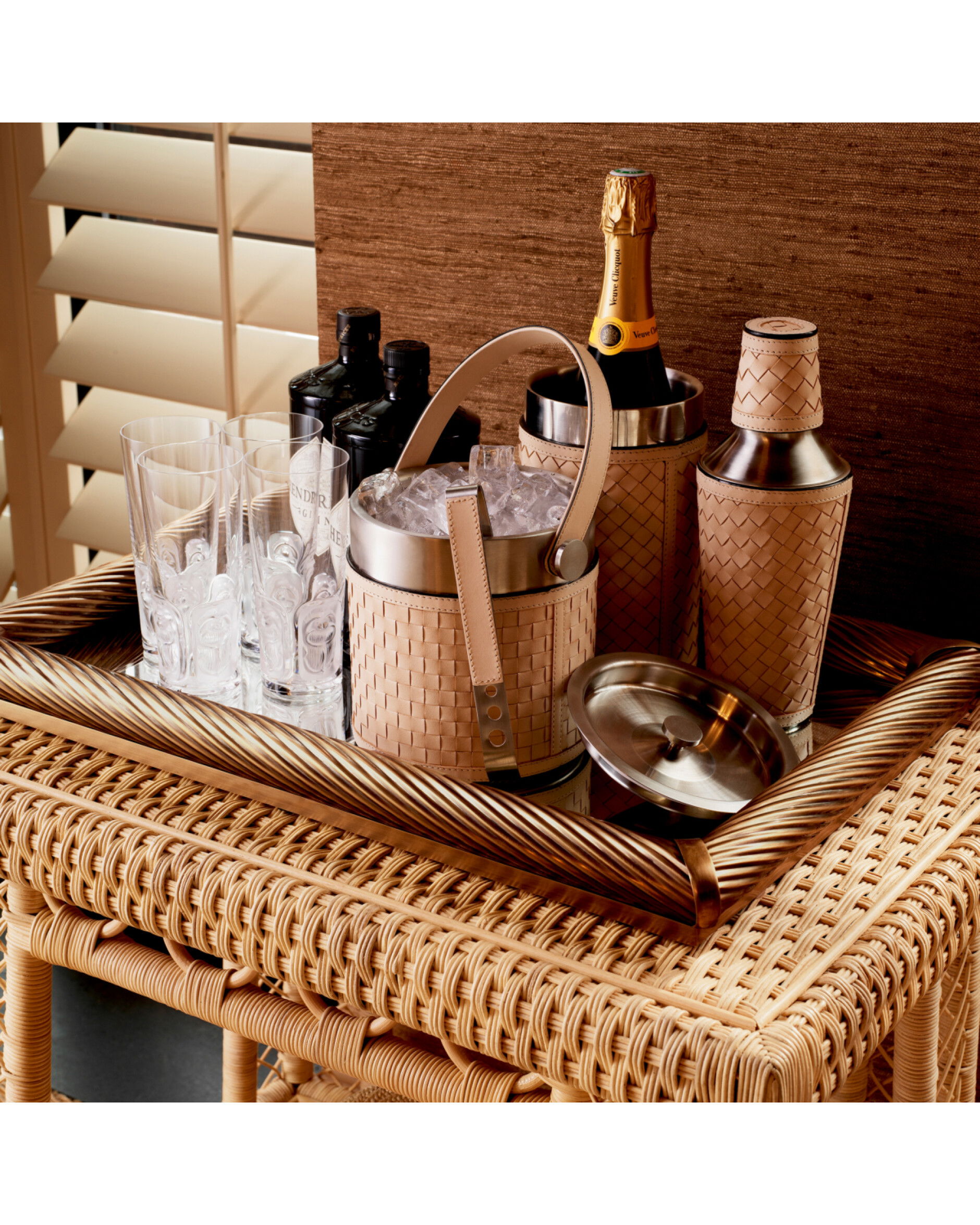 Sintra barset tan leather 3-set