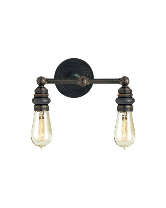 Boston vägglampa dubbel brons OUTLET | Belysning - Lampor - Vägglampor | Möbelexperten