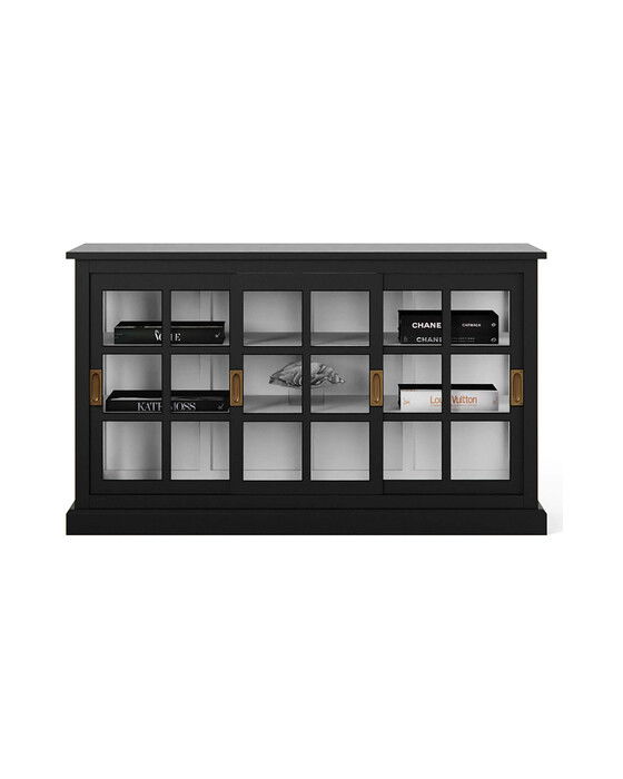 seethrough skåp modern black / classic white
