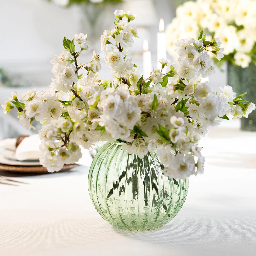 Willow Glass Vase Green