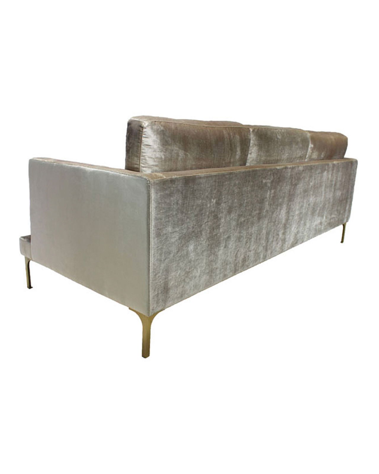 Bonham soffa 3-sits oatmeal/mässing