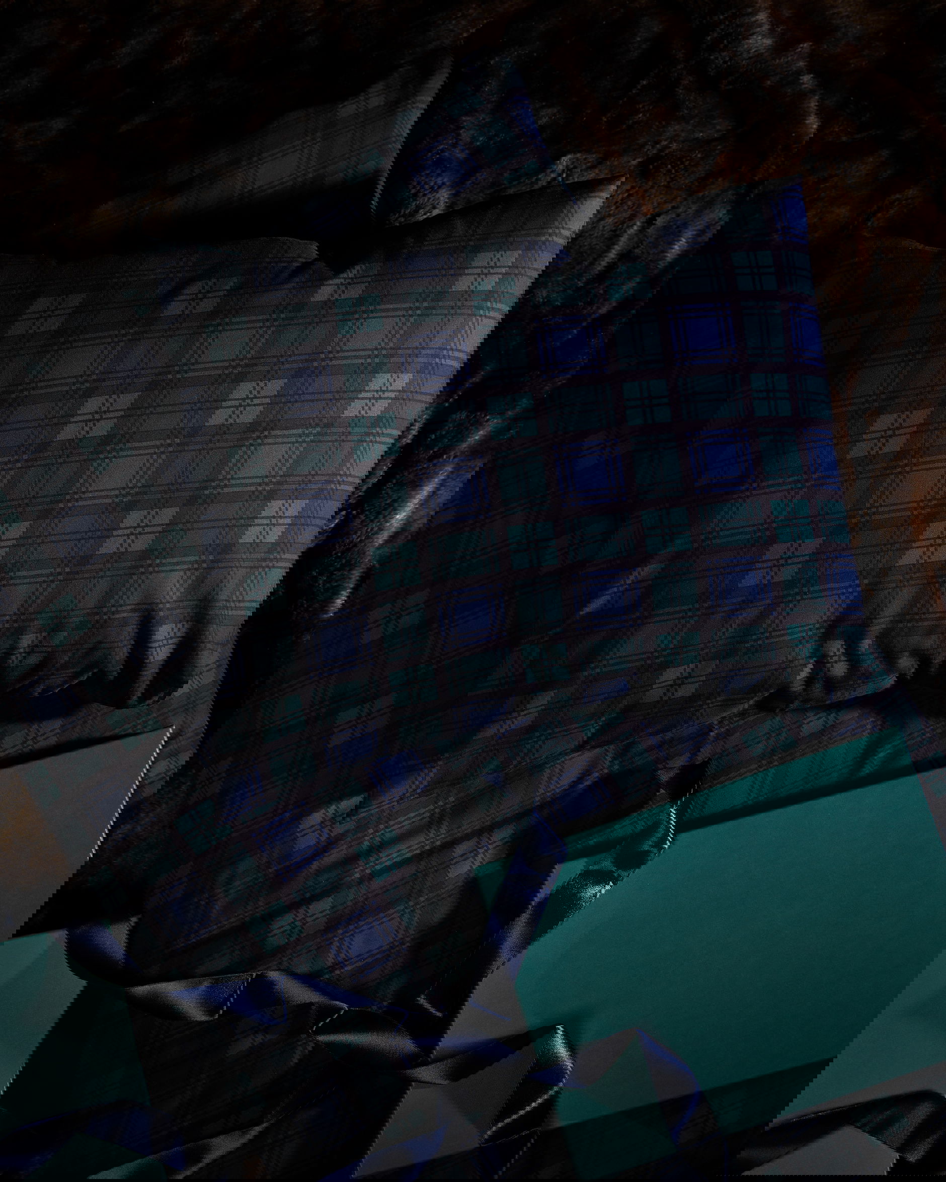 Gstaad påslakanset rutig