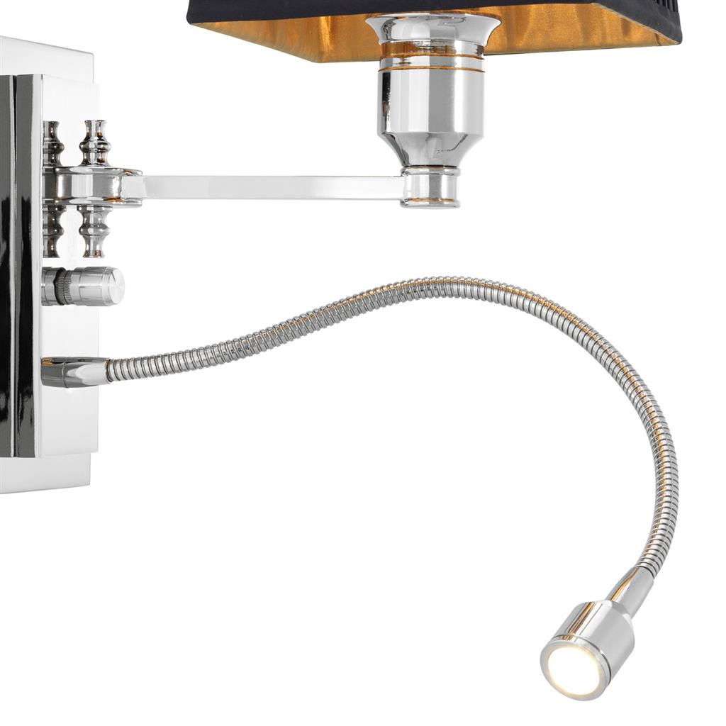 Ellington-seinävalaisin, nikkeli/musta