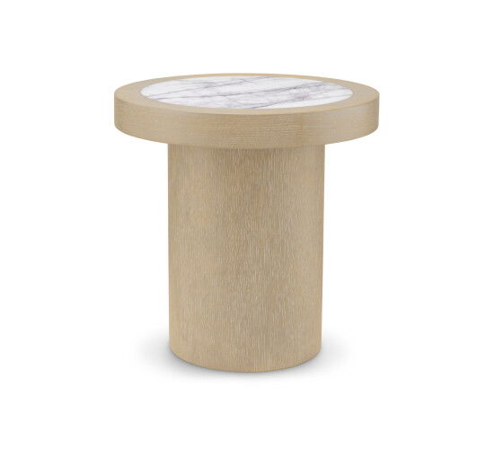 null - Presedio Side Table Washed Oak