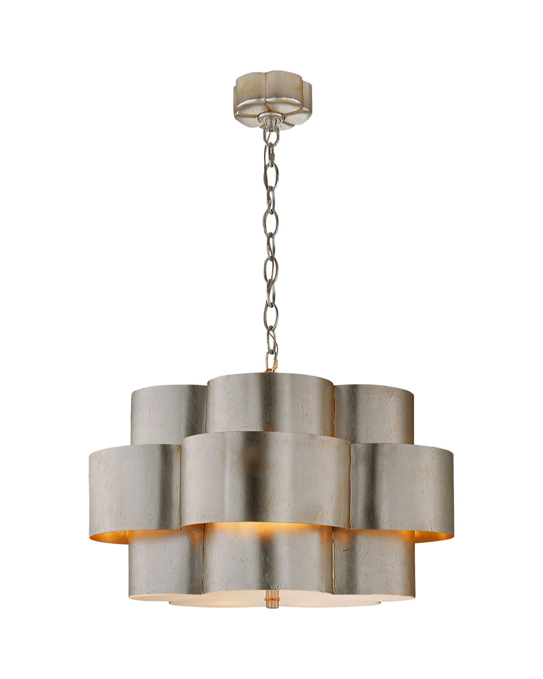 Arabelle Pendant Burnished Silver Leaf