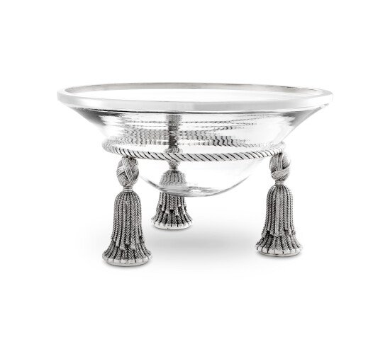 Silver - Bowl Tassel antique silver plated