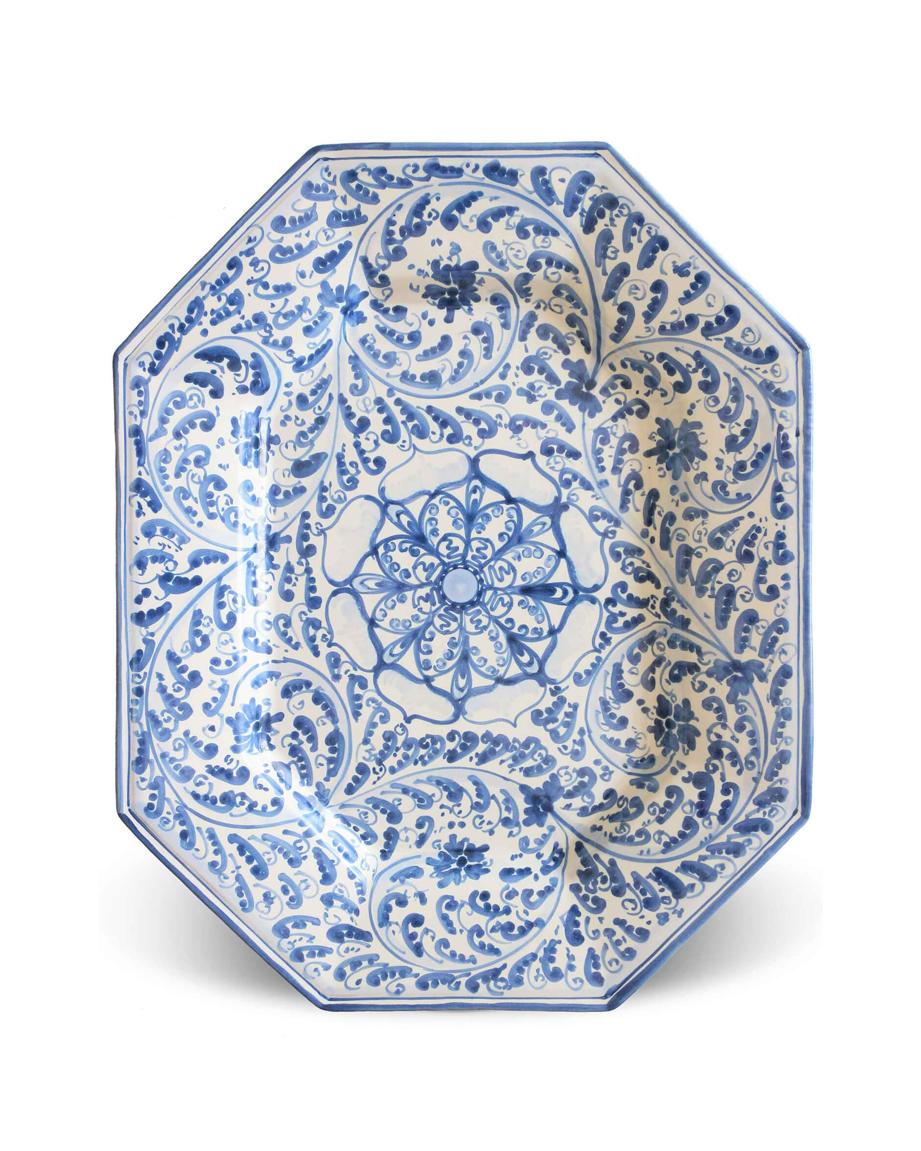 Marzamemi serveringsfat blå