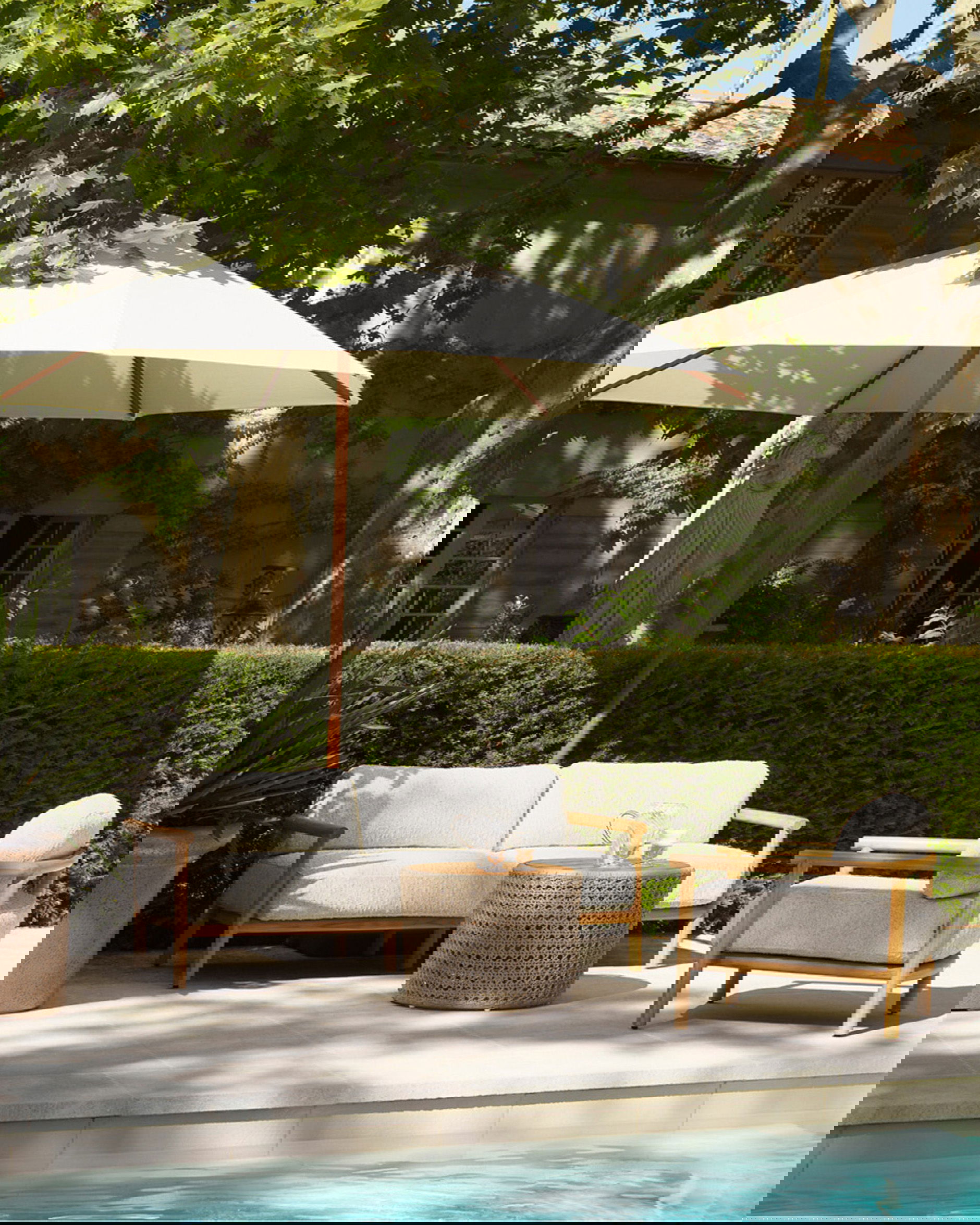 Ombria lænestol natural teak