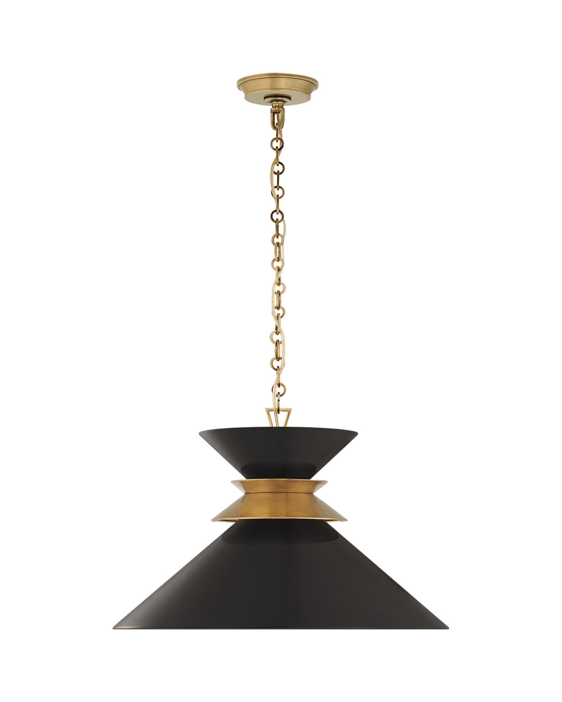 Alborg Stacked takpendel mässing/svart L