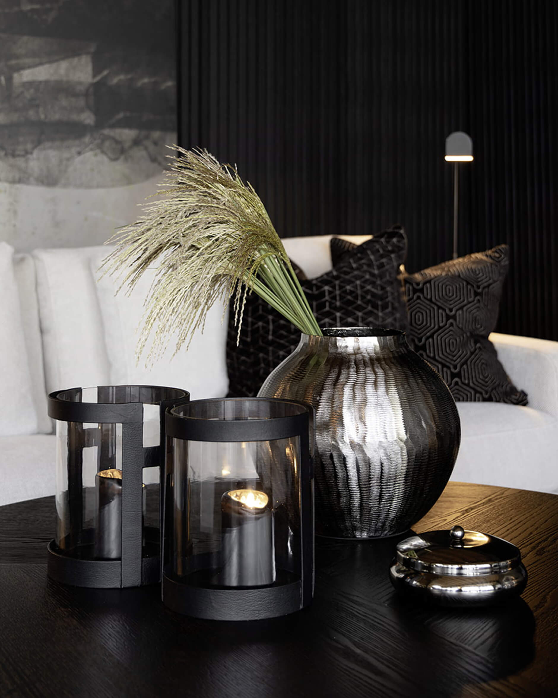 Armando ask svart nickel 2-pack