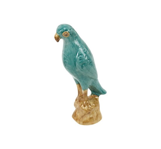 Turquoise - Parrot figurine green