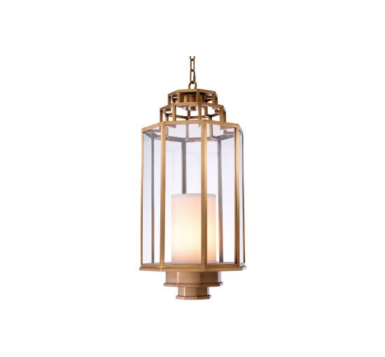 Antique Brass - Monticello Ceiling Lamp Black