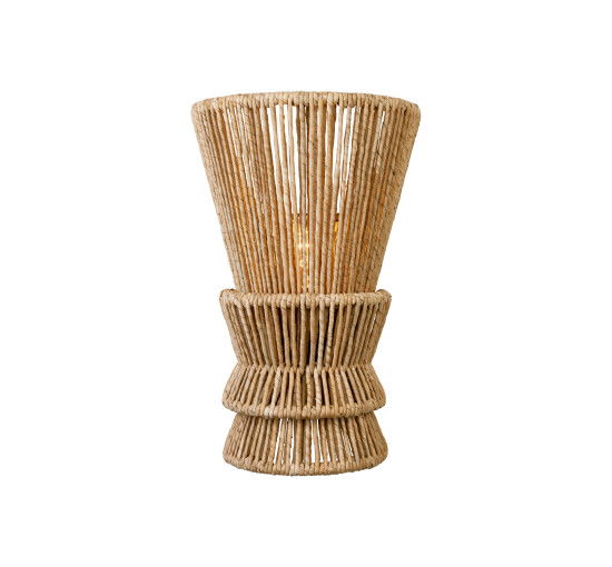 Läs mer om Antigua vägglampa natural abaca M