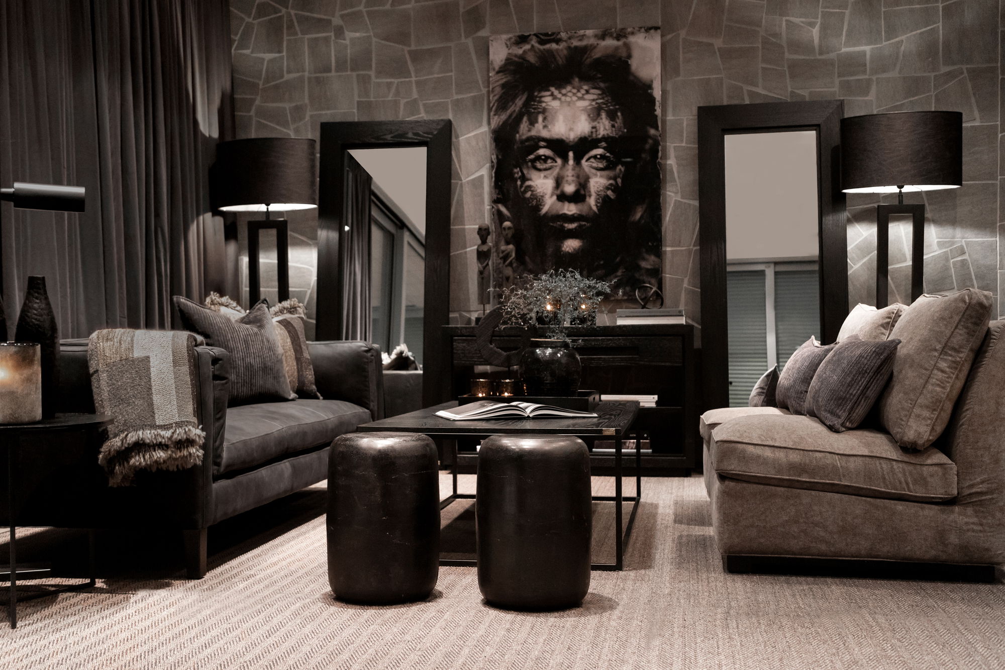 Hunter Mirror Black OUTLET