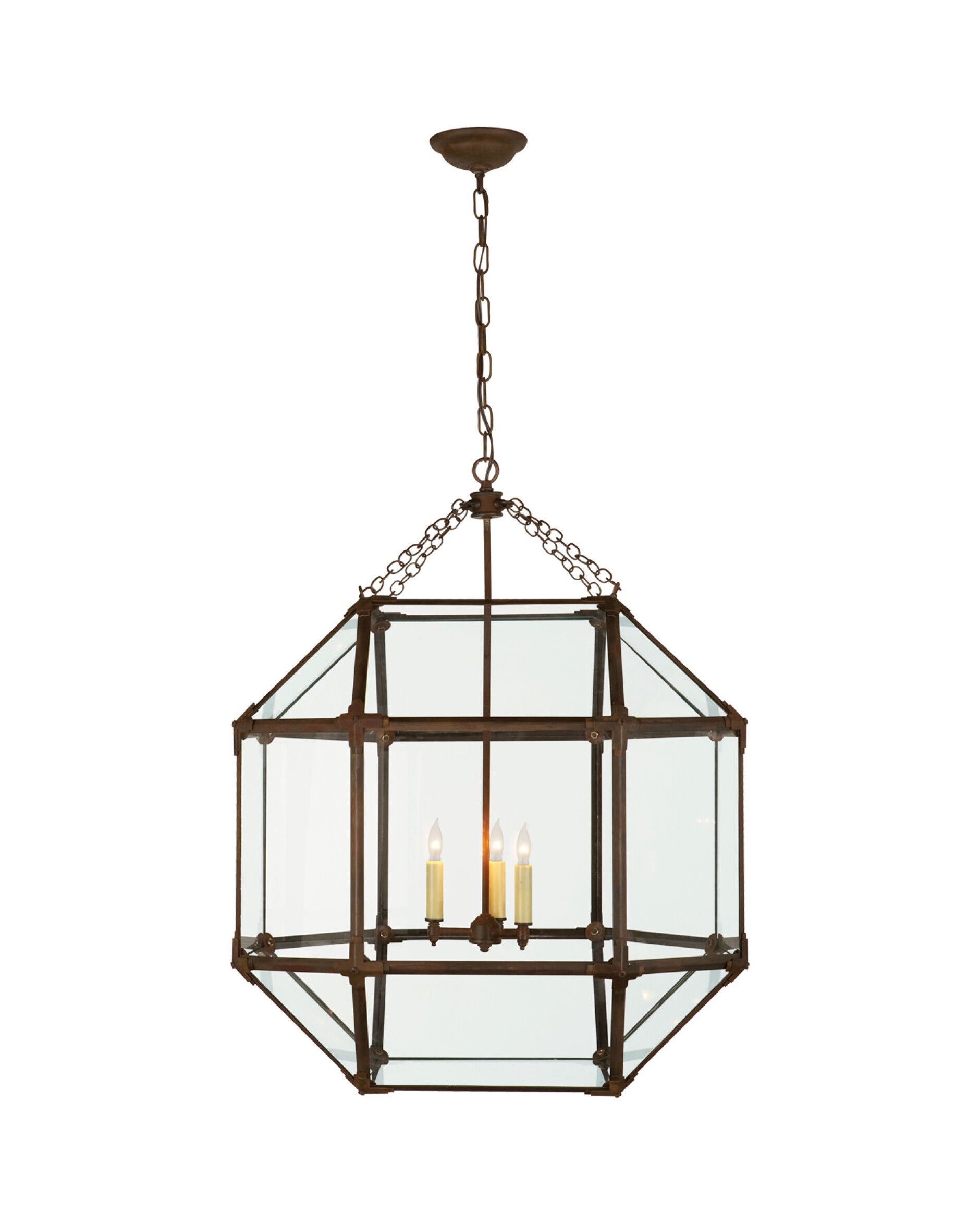 Morris taklampa antik zink