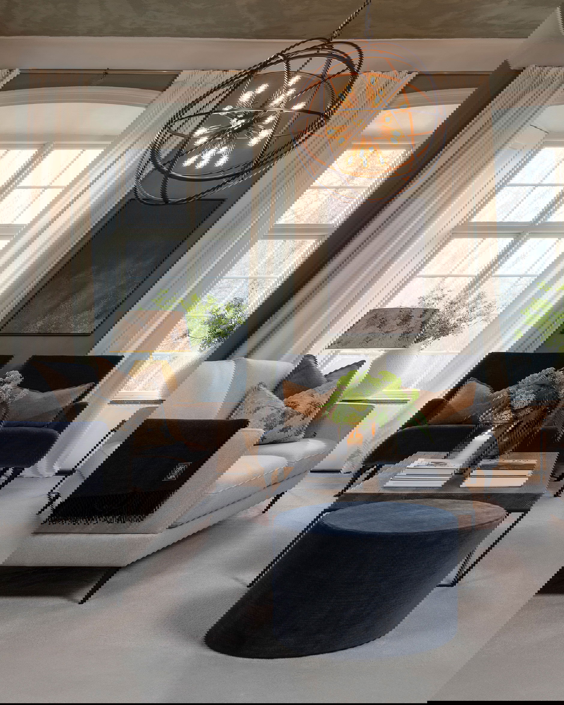 Rosewood putetrekk blå blomst