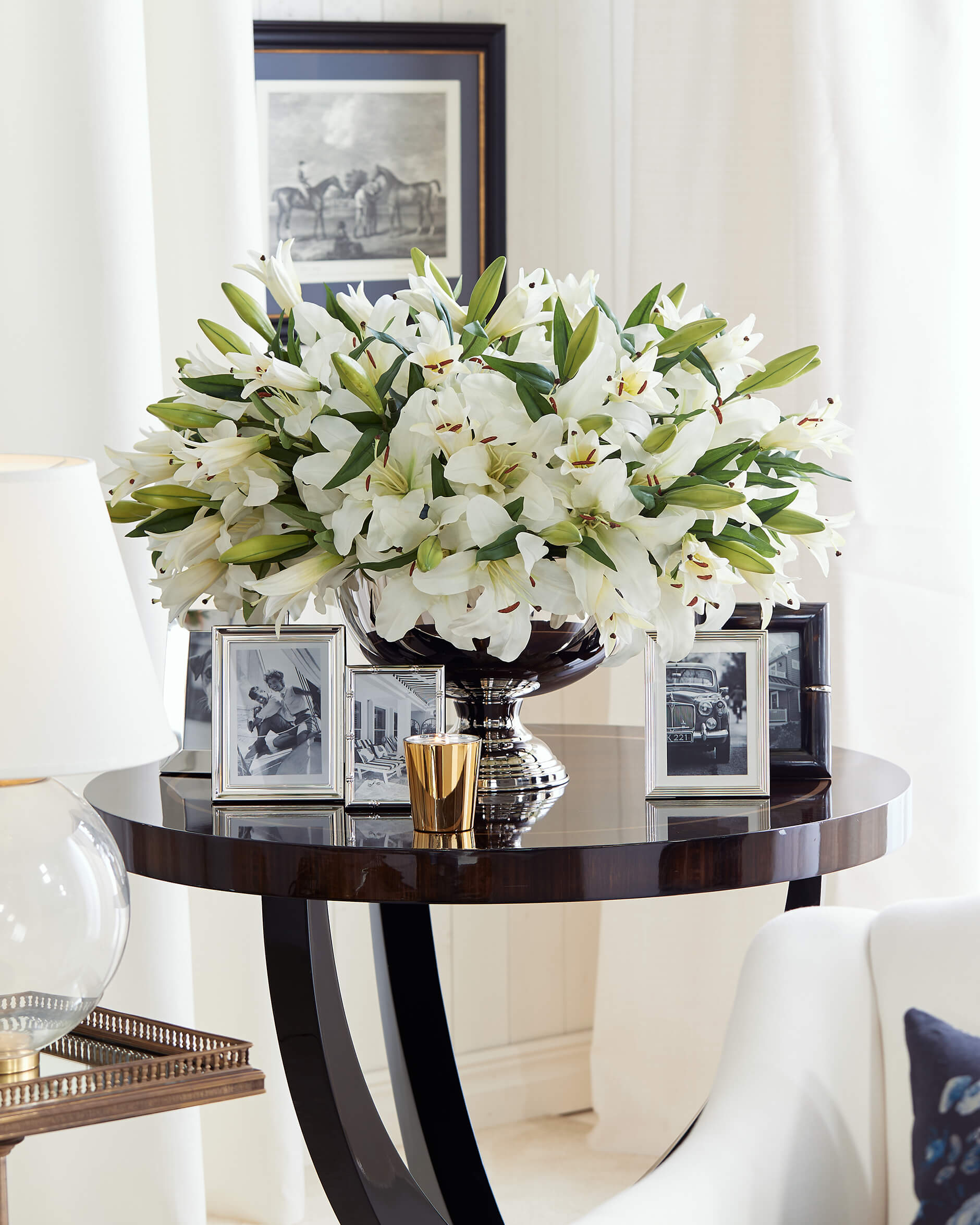 Lilja snittblomma vit