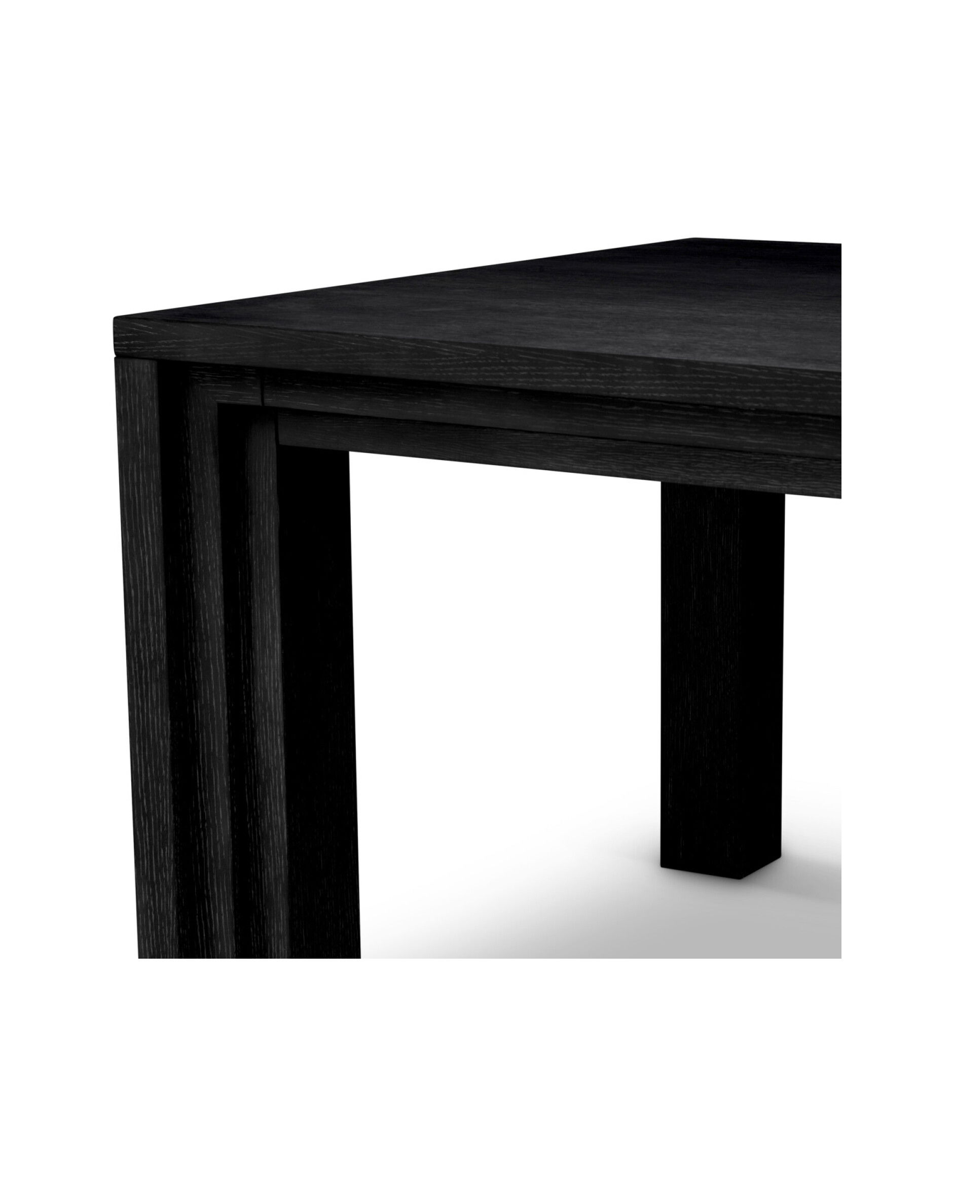 Metropolitan esstisch schwarzes eichenfurnier