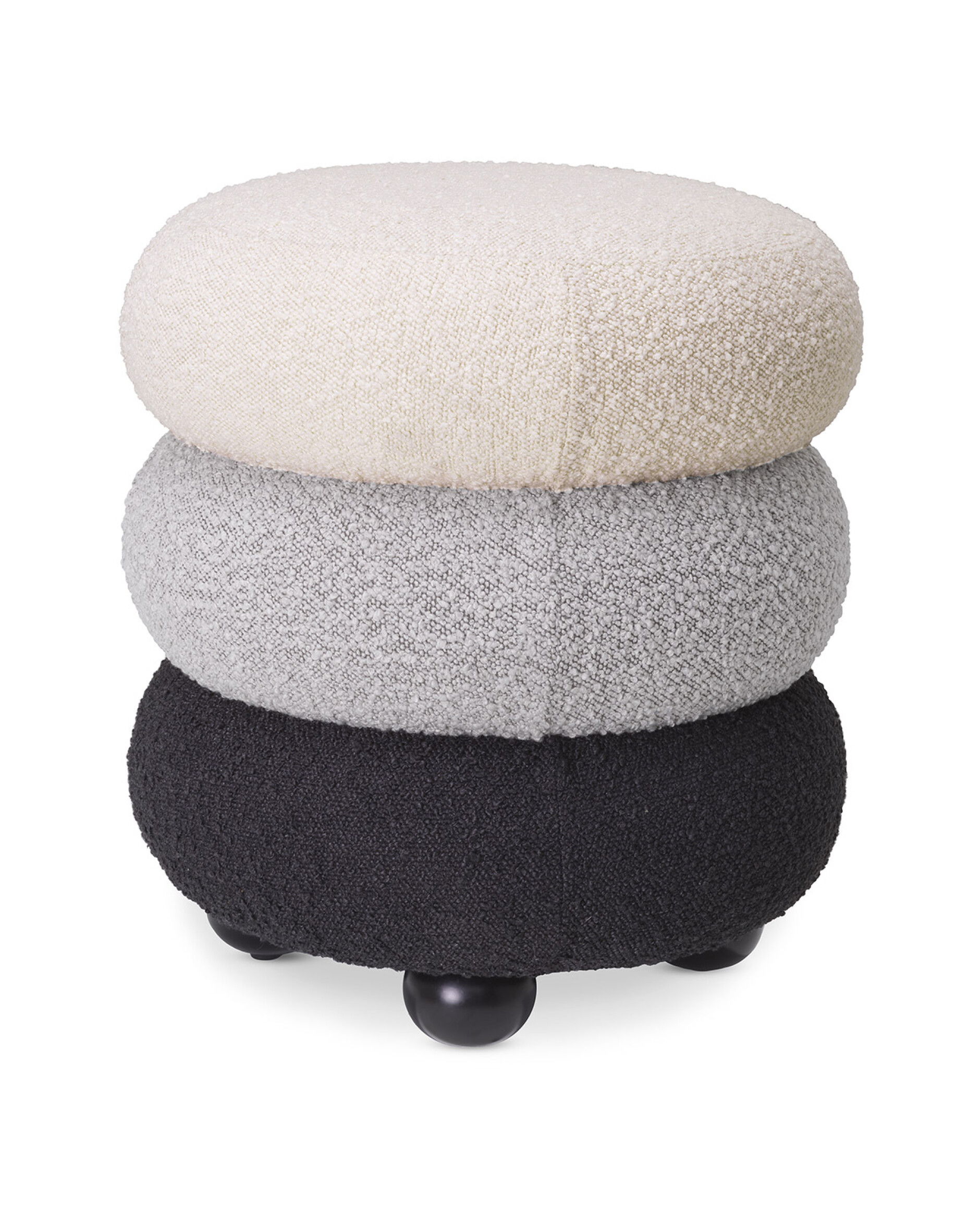 Tulum Stool Bouclé Monochromatic